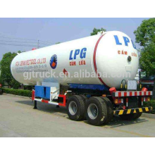 Tanque de LPG de 3 ejes Remolque de camiones LPG semi remolque 59.52cbm Tanque de GLP licuado de petróleo 30mt para el mercado de África